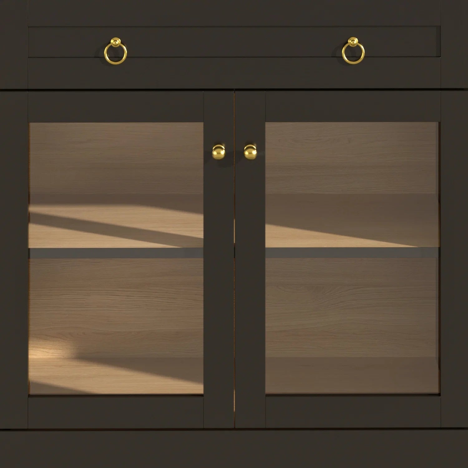 Luxury Modern Black Bar Cabinet European Style for Villa