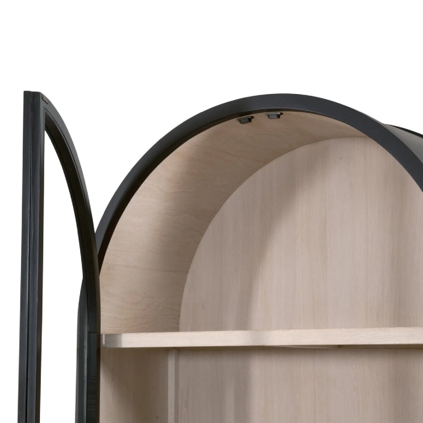 Luxury Modern Black Birch Display Cabinet European Style for Villa