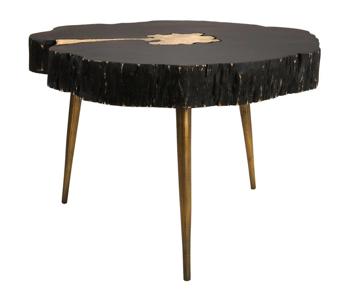 Luxury Modern Black Brass Coffee Table European Style for Villa