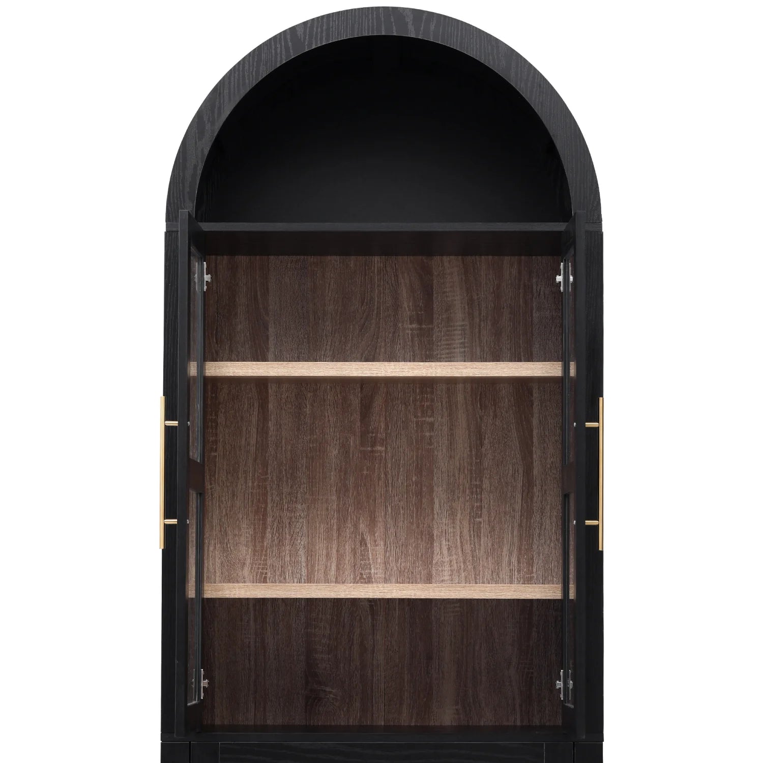 Luxury Modern Black Glass Cabinet European Style for Villa