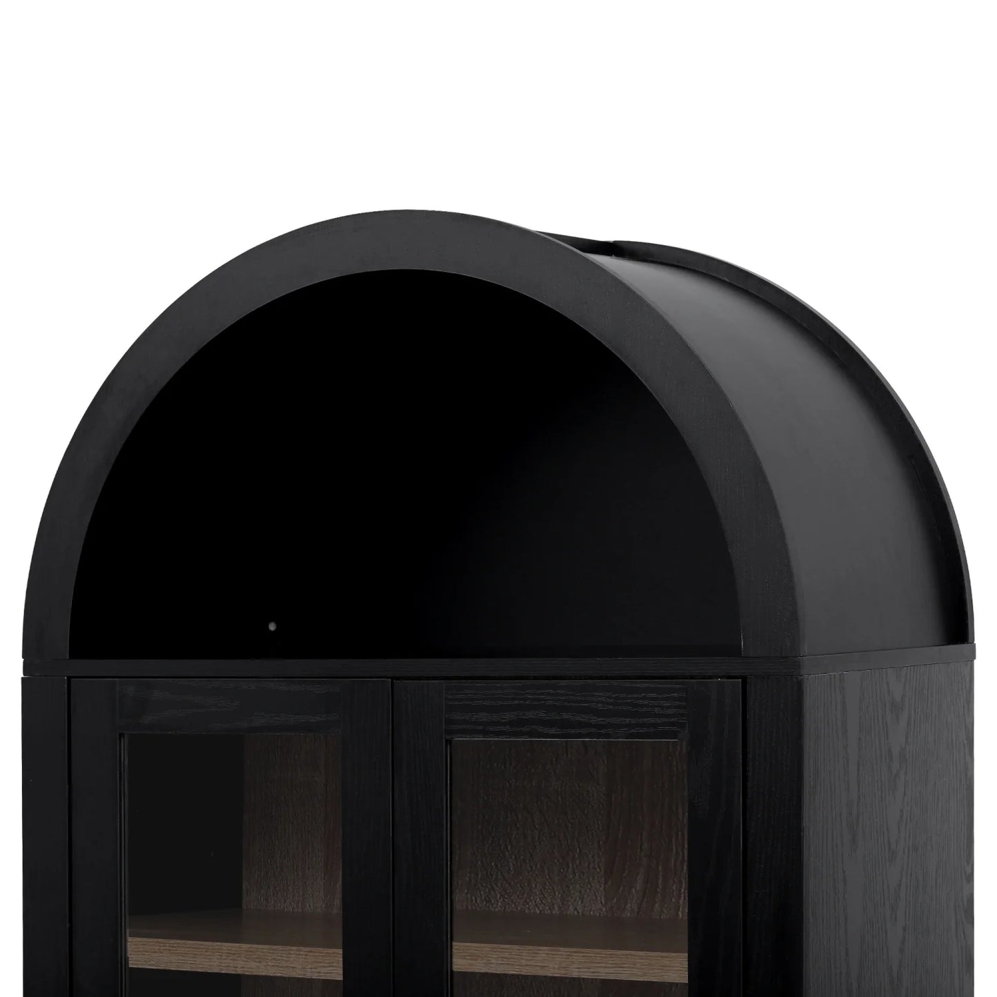 Luxury Modern Black Glass Cabinet European Style for Villa