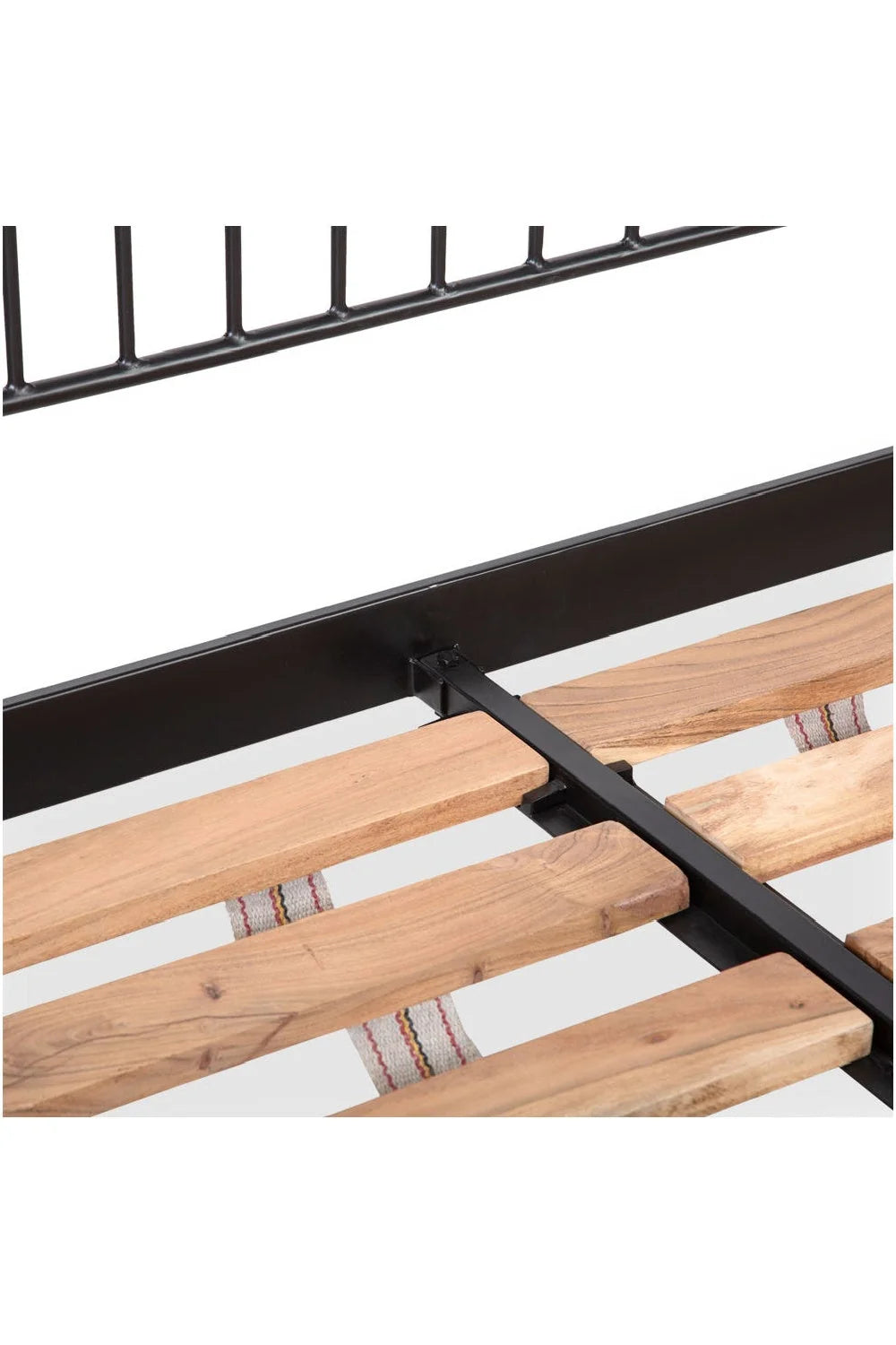 Luxury Modern Black Iron Bed European Style for Villa