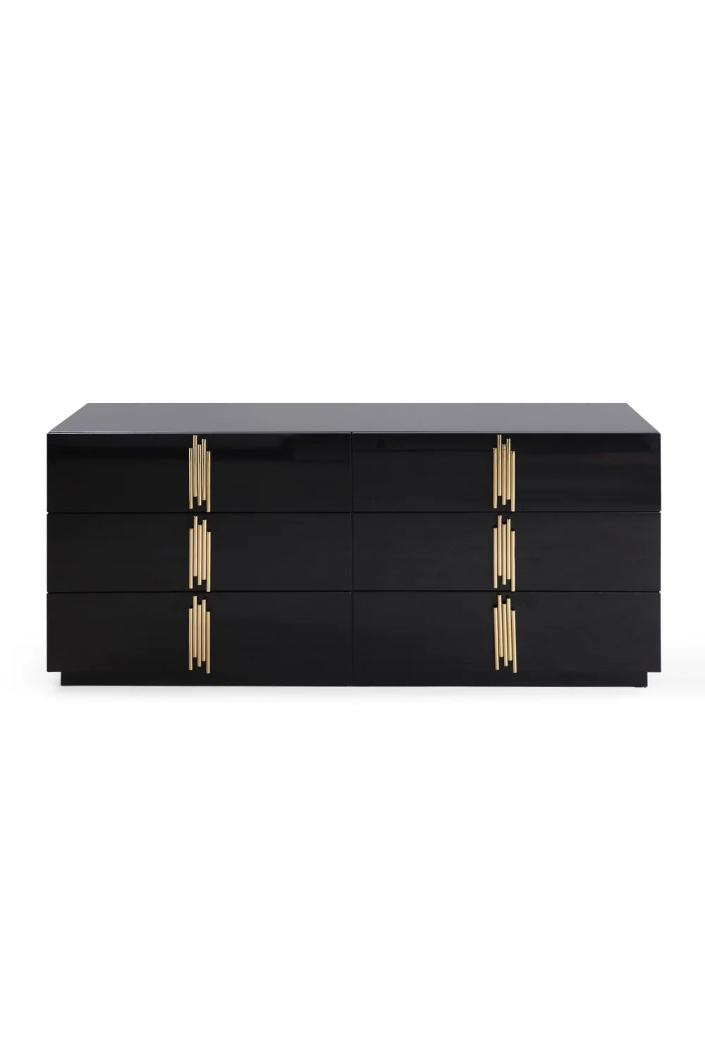 Luxury Modern Black Mirrored Dresser European Style for Villa