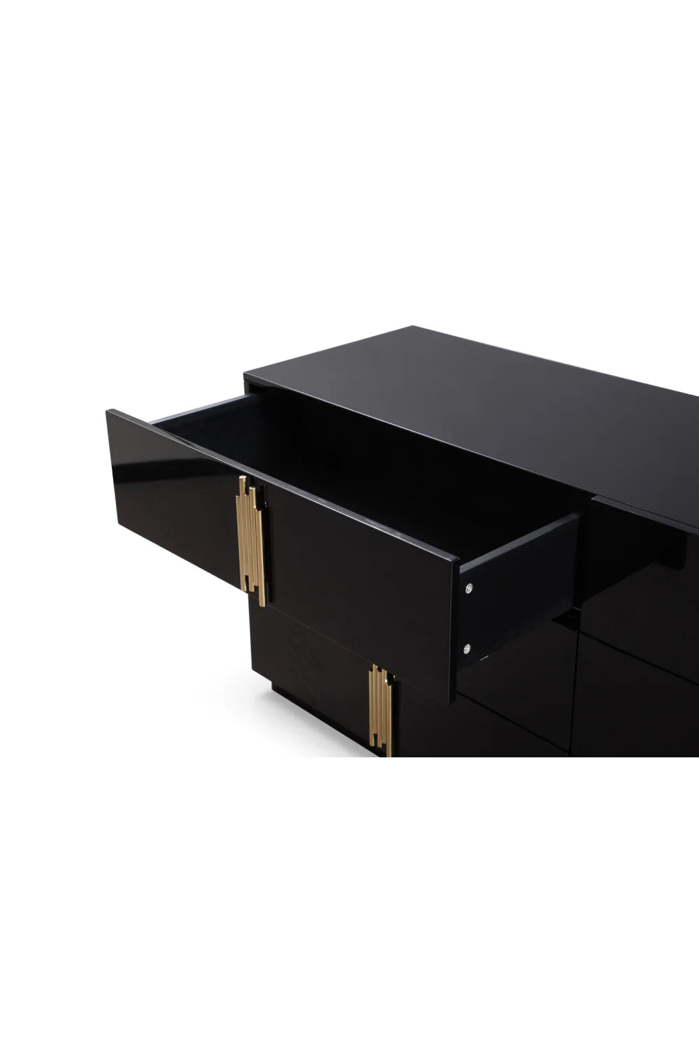 Luxury Modern Black Mirrored Dresser European Style for Villa