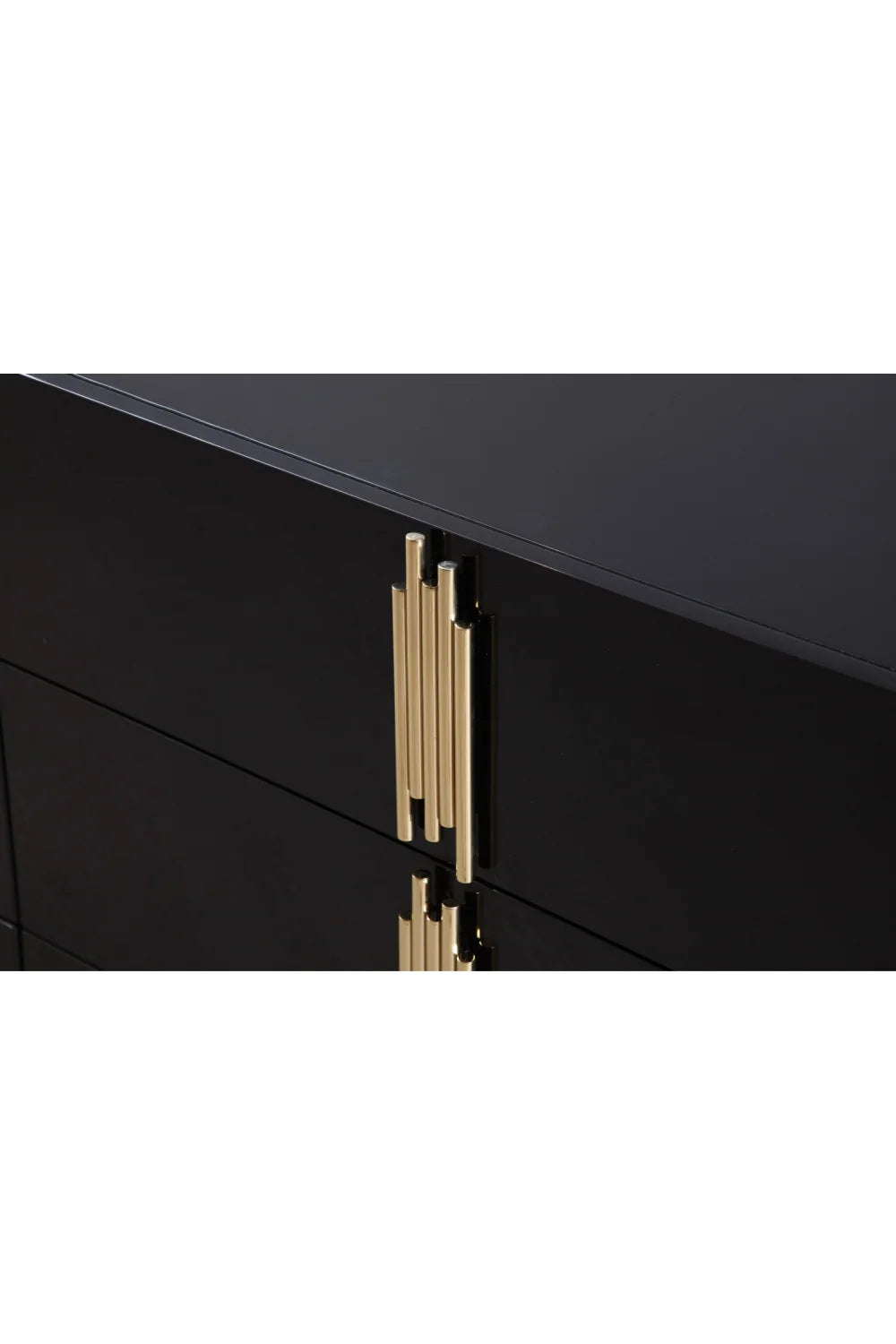 Luxury Modern Black Mirrored Dresser European Style for Villa