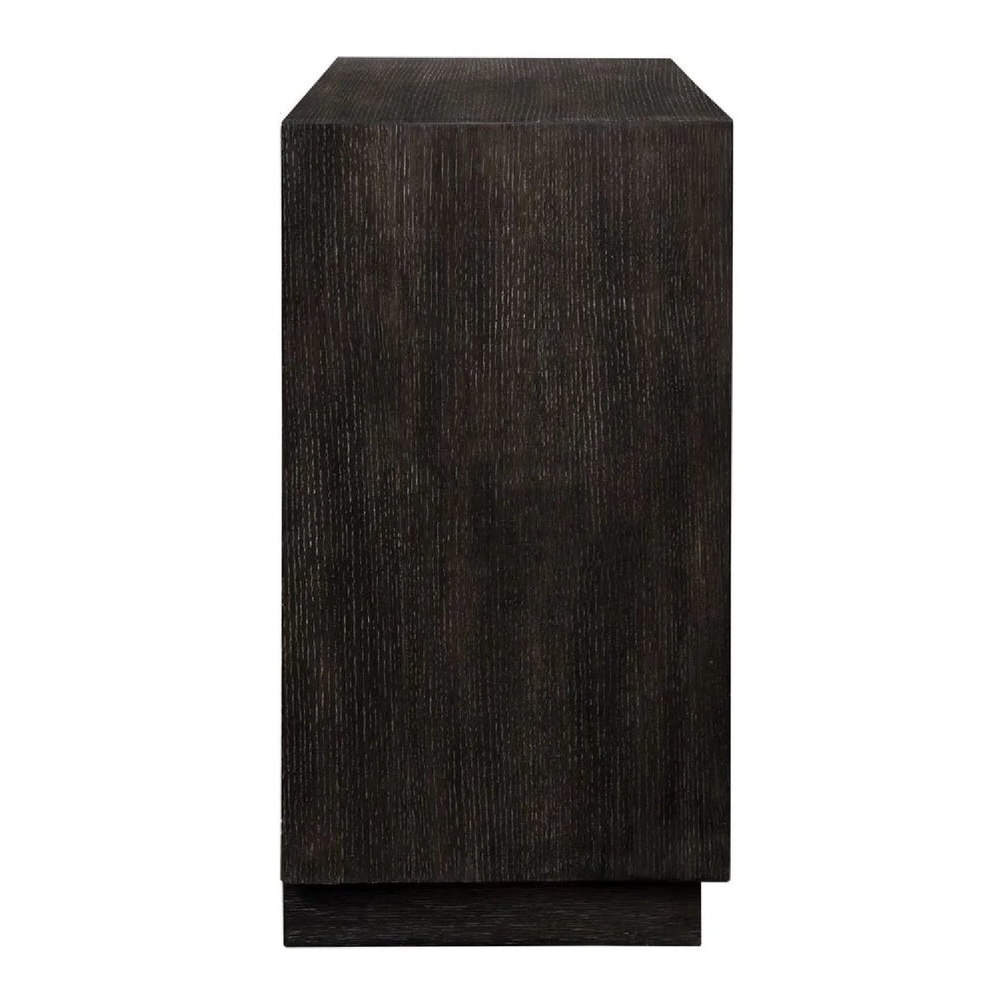 Luxury Modern Black Oak 3-Drawer Chest European Style for Villa