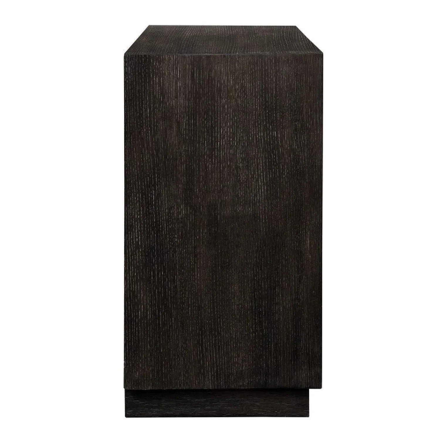 Luxury Modern Black Oak 3-Drawer Chest European Style for Villa