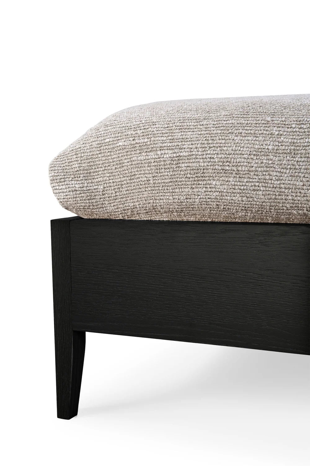 Luxury Modern Black Oak Bed European Style for Villa