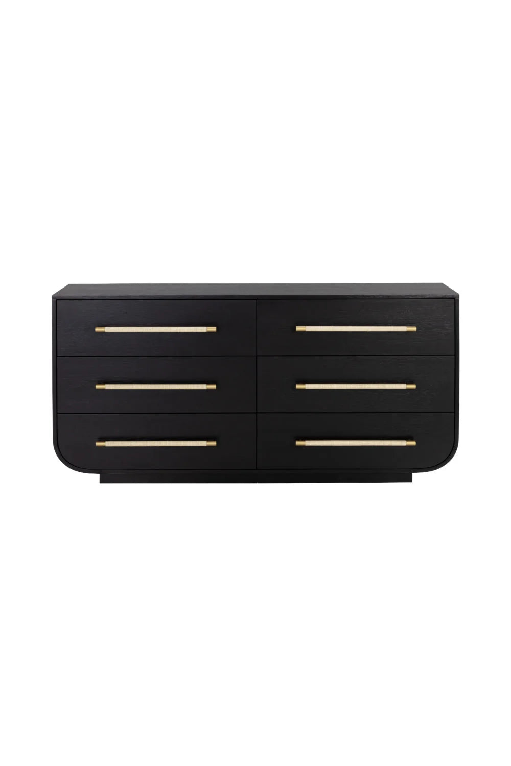 Luxury Modern Black Oak Dresser European Style for Villa