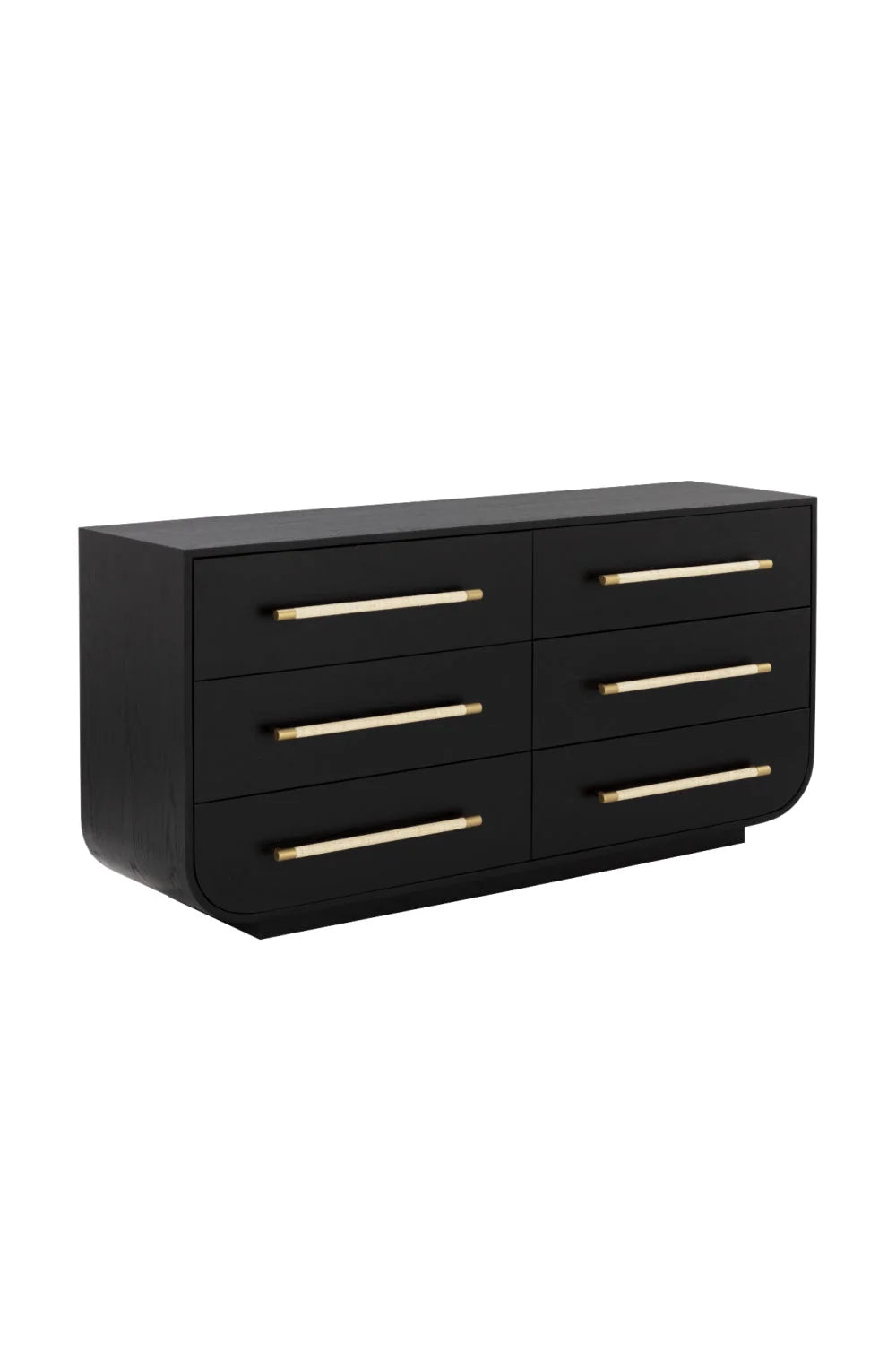 Luxury Modern Black Oak Dresser European Style for Villa