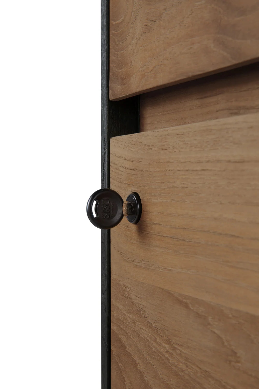 Luxury Modern Black Teak Drawer Unit European Style for Villa