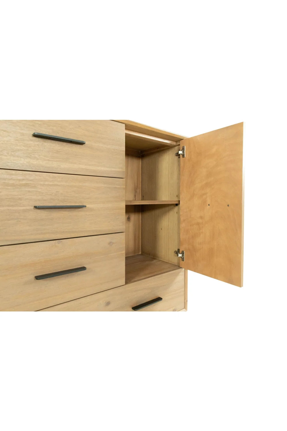 Luxury Modern Blonde Acacia Chest European Style for Villa