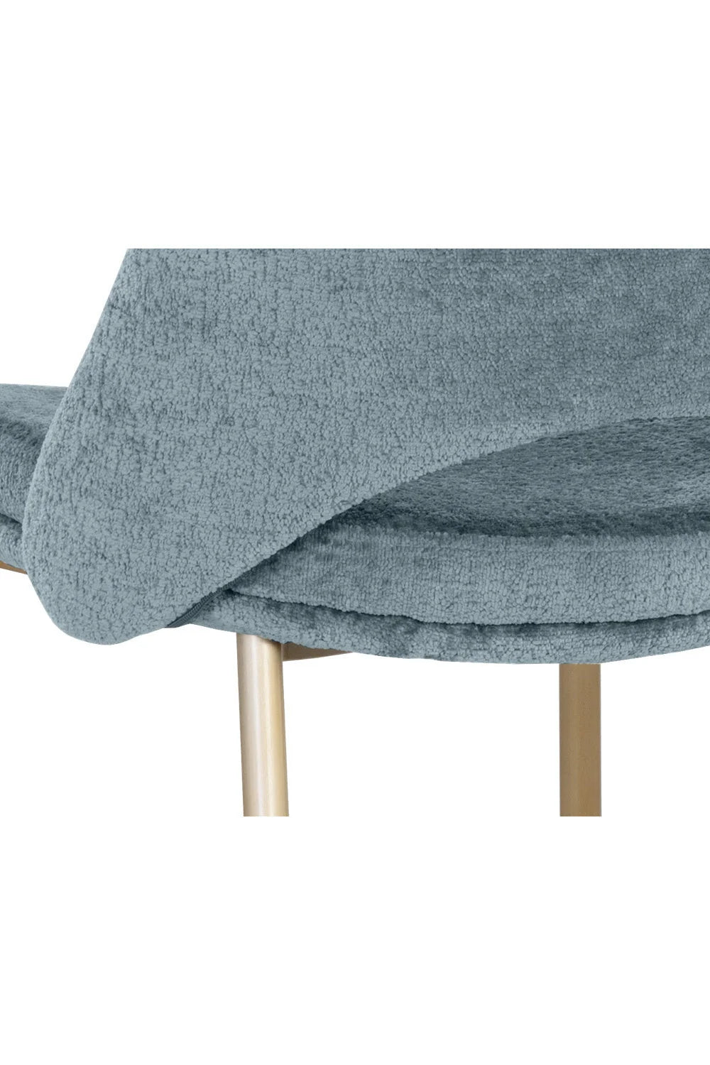 Luxury Modern Blue Fabric Counter Stool European Style for Villa