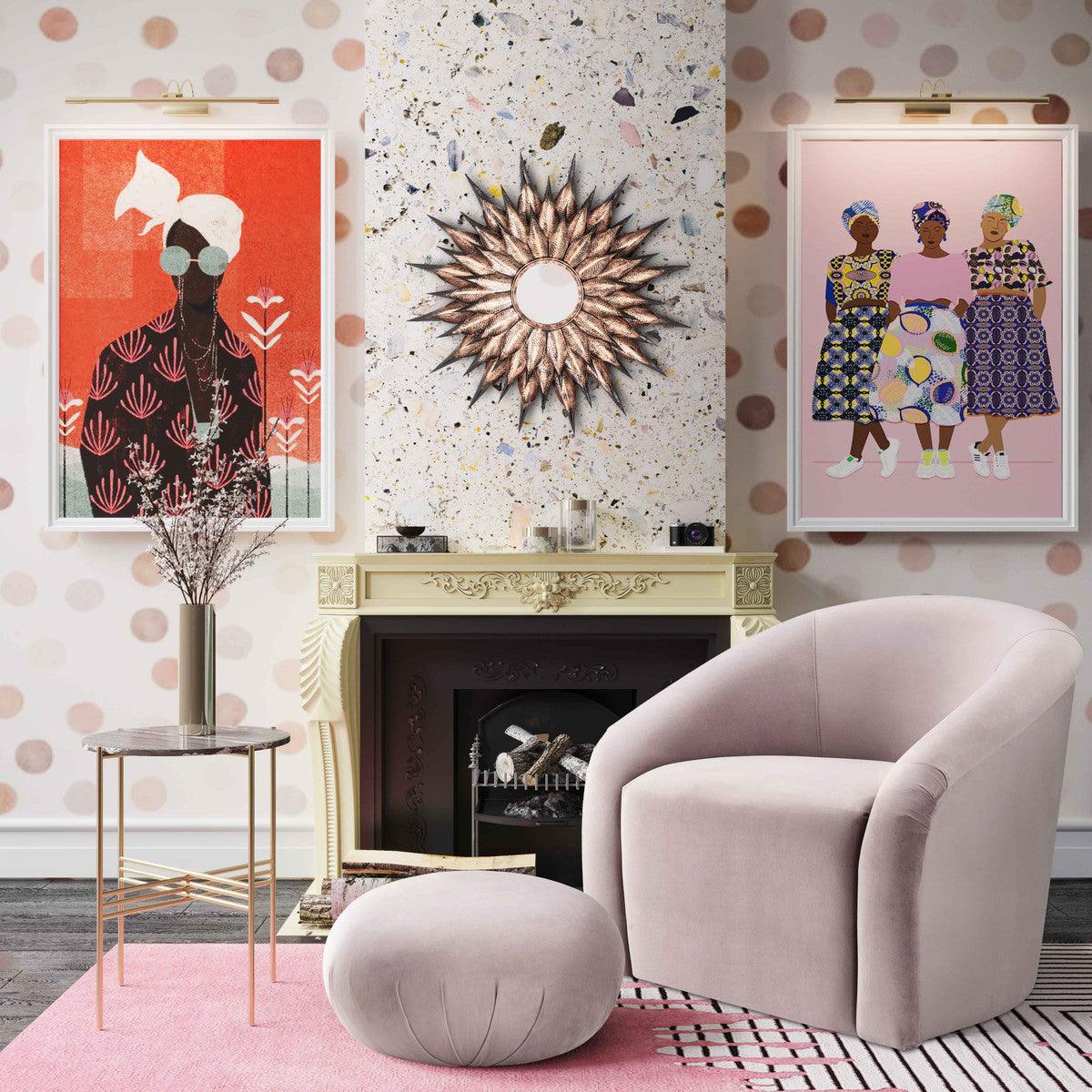 Luxury Modern Boboli Chair and Ottoman European Style for Villa