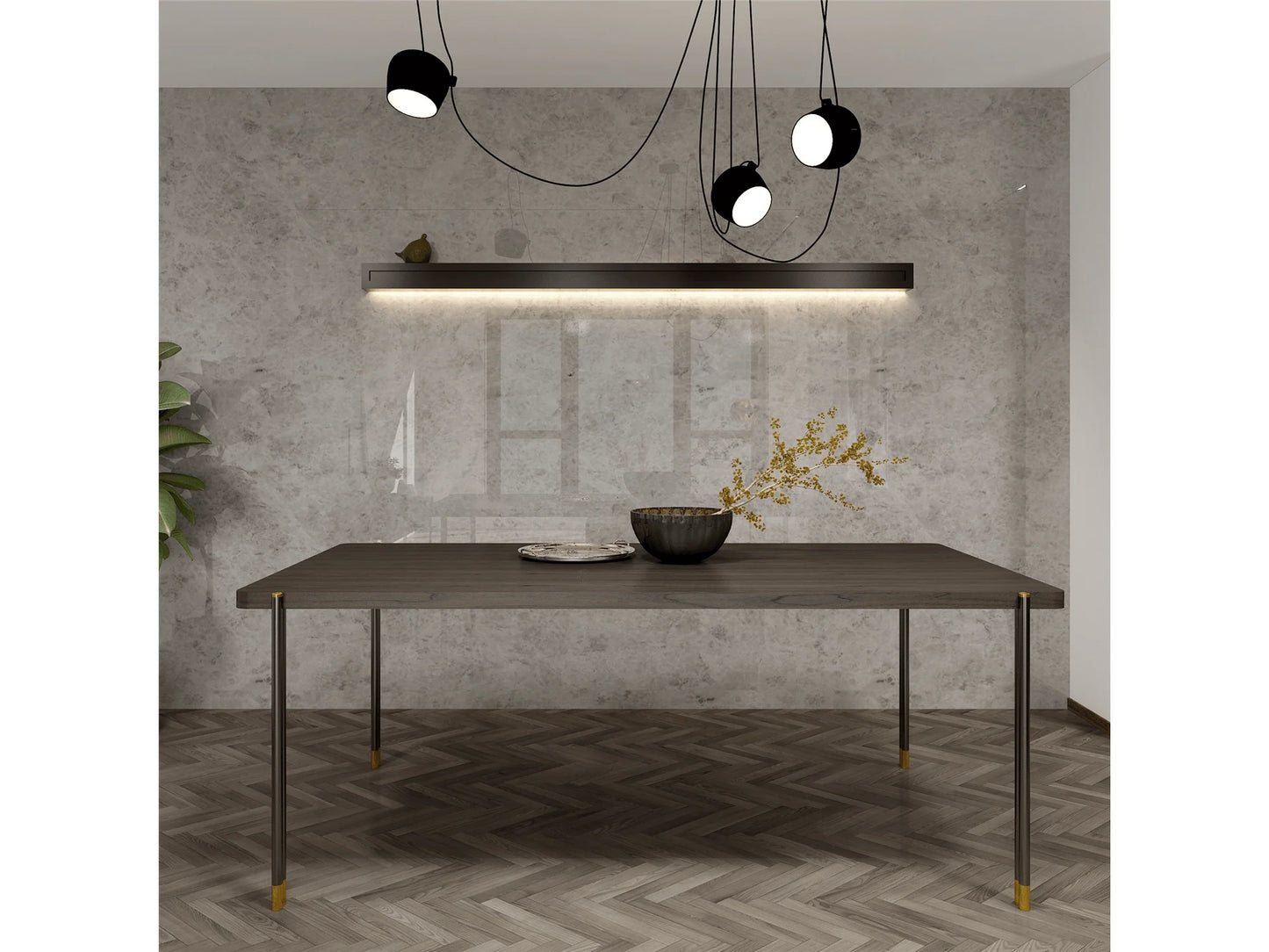 Luxury Modern Bowen Dining Set European Style for Villa