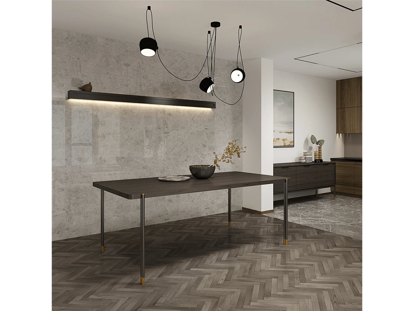 Luxury Modern Bowen Dining Set European Style for Villa