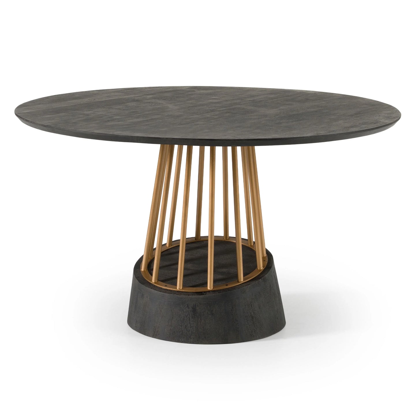 Luxury Modern Brass Round Dining Table European Style for Villa