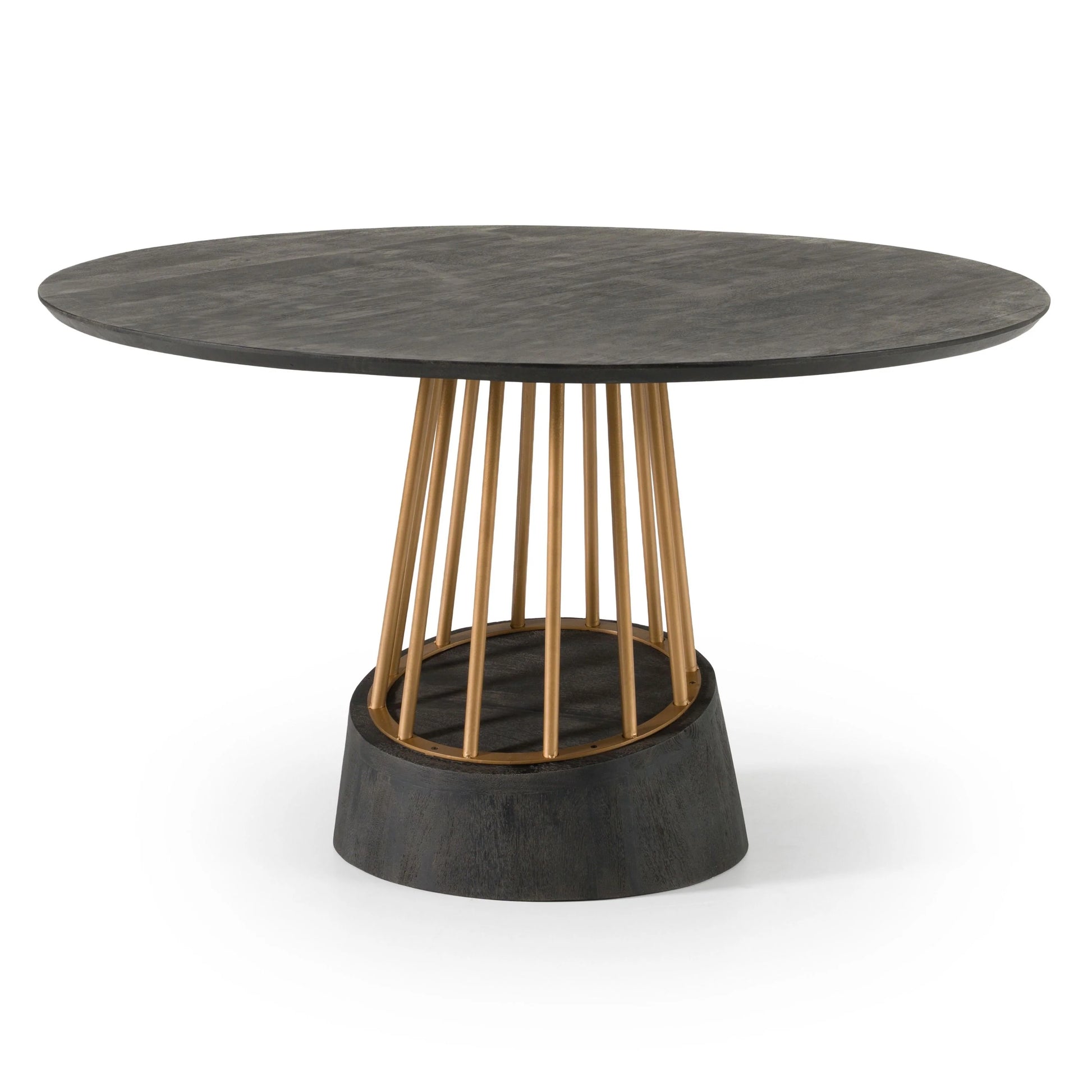 Luxury Modern Brass Round Dining Table European Style for Villa