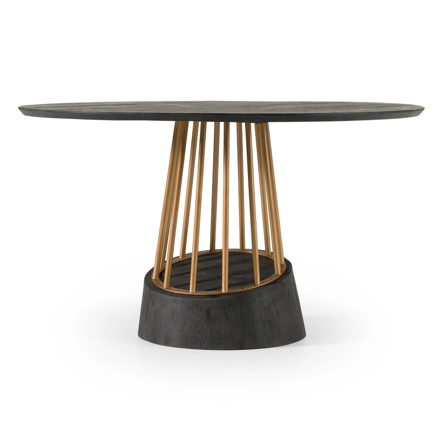 Luxury Modern Brass Round Dining Table European Style for Villa