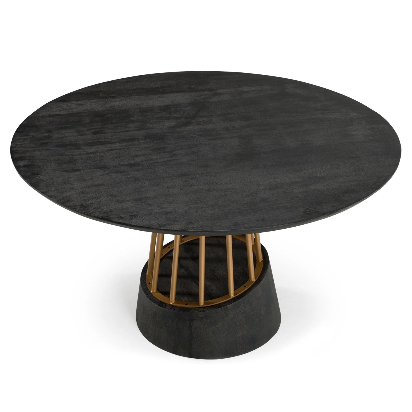 Luxury Modern Brass Round Dining Table European Style for Villa