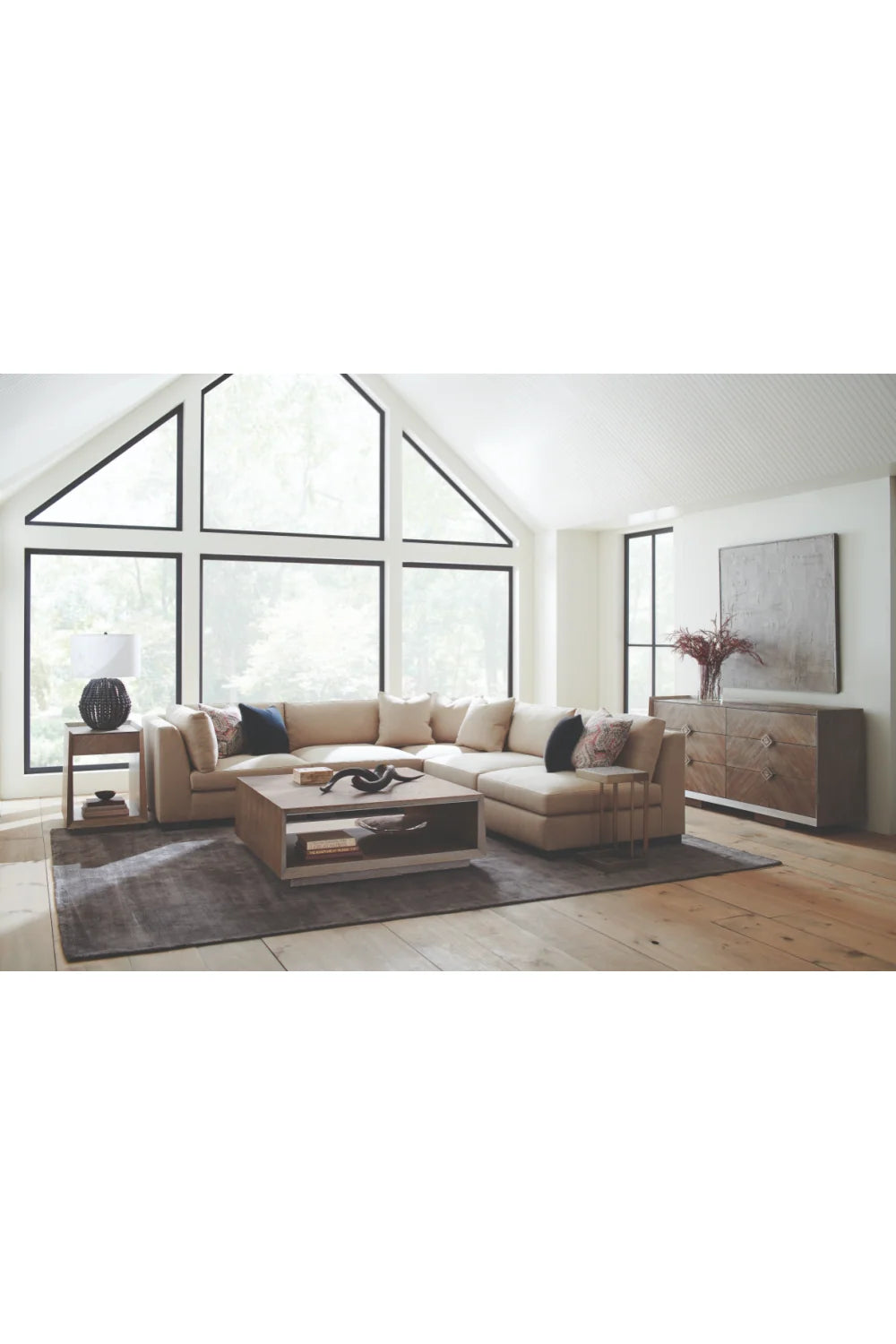 Luxury Modern Bridges Ash Side Table European Style for Villa
