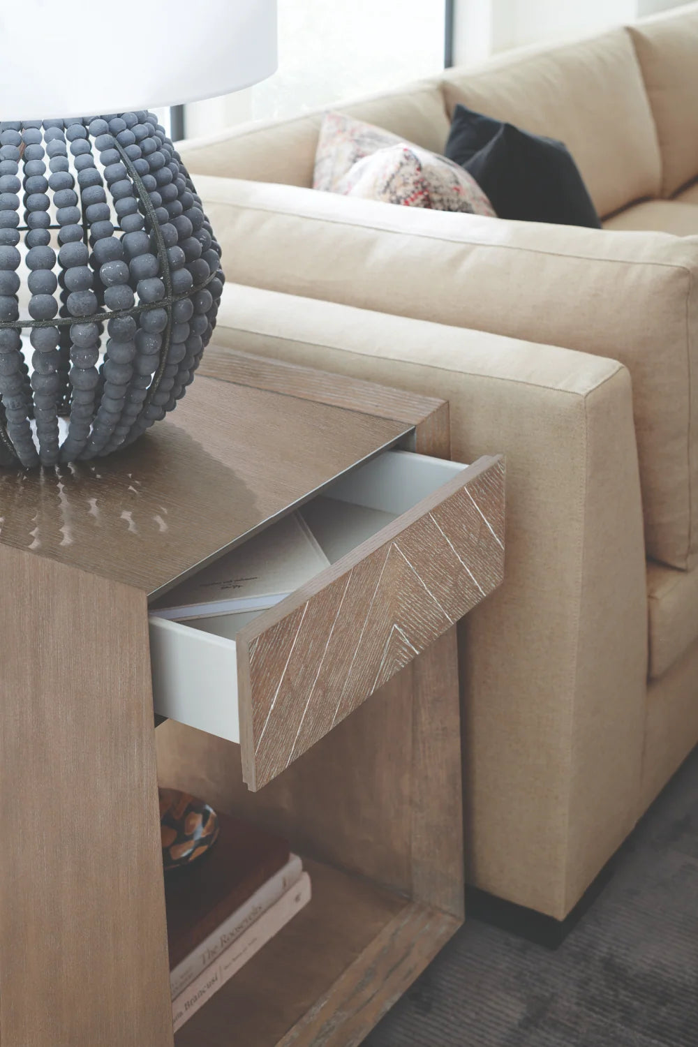 Luxury Modern Bridges Ash Side Table European Style for Villa