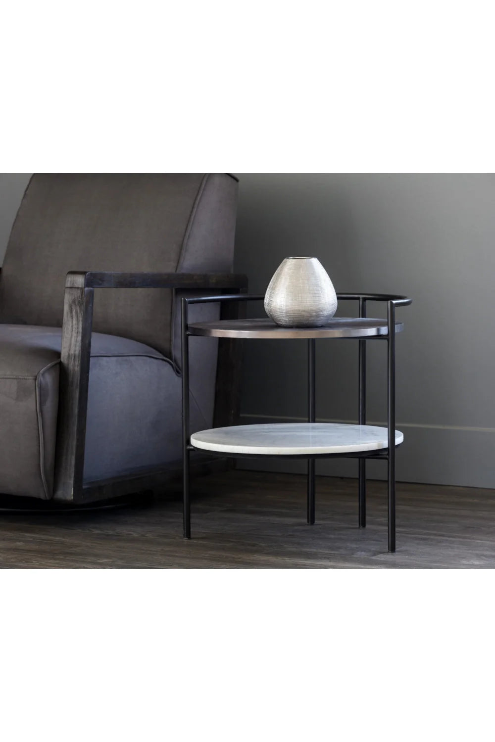 Luxury Modern Brighton Marble Nightstand European Style for Villa