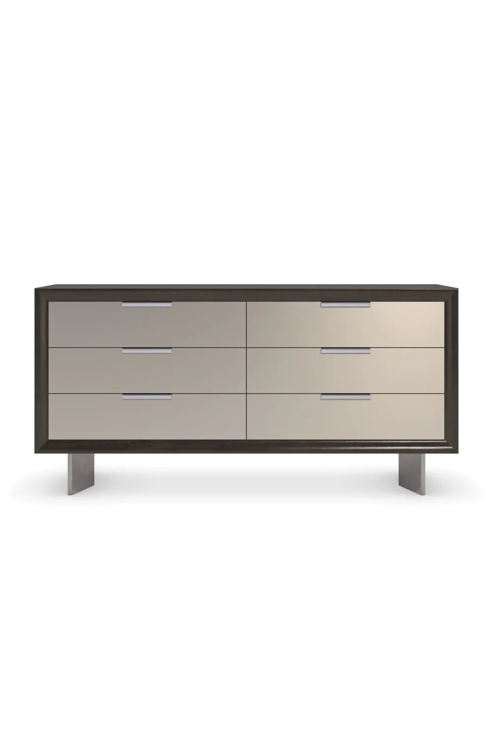 Luxury Modern Bronze Mirrored Dresser European Style for Villa