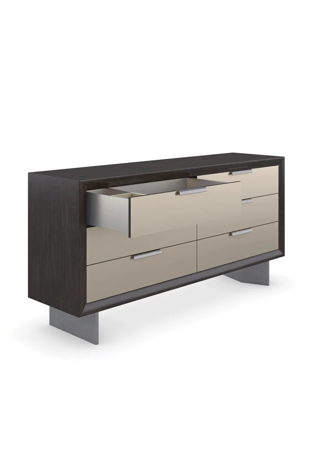 Luxury Modern Bronze Mirrored Dresser European Style for Villa