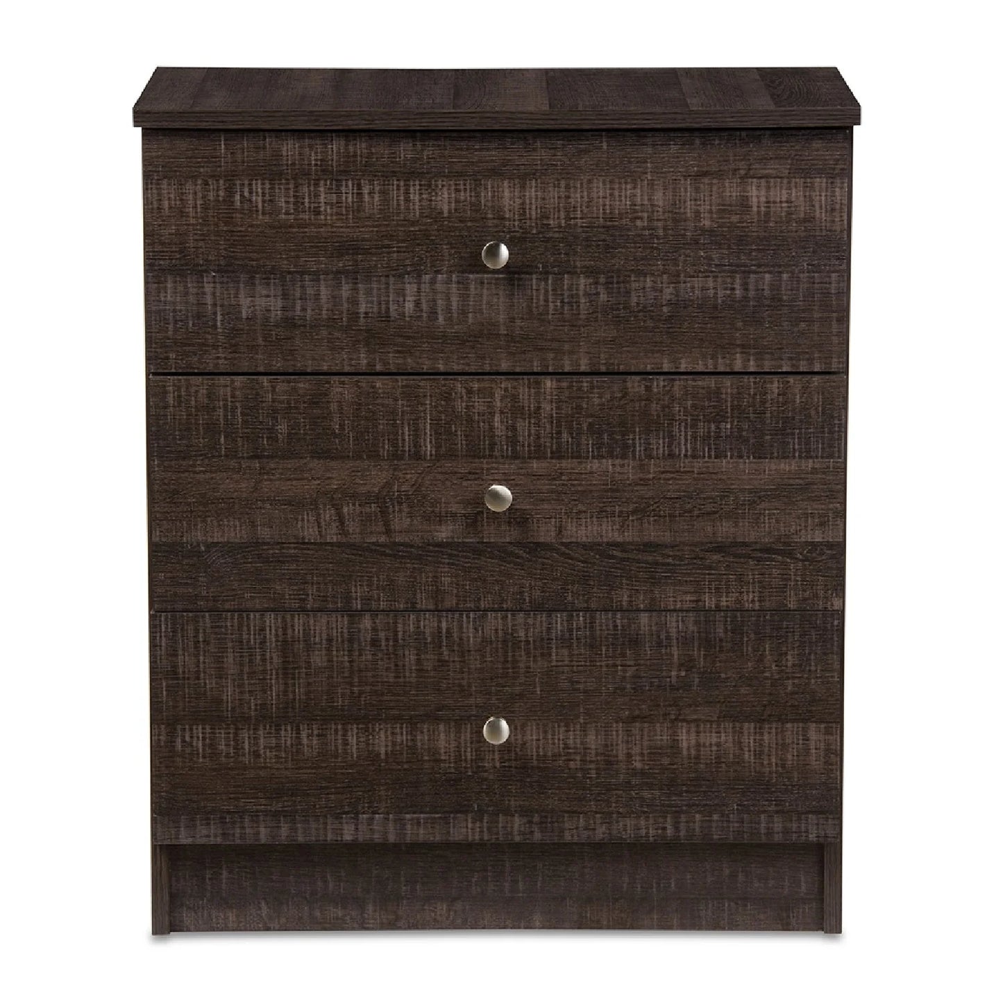 Luxury Modern Brown 3-Drawer Chest European Style for Villa