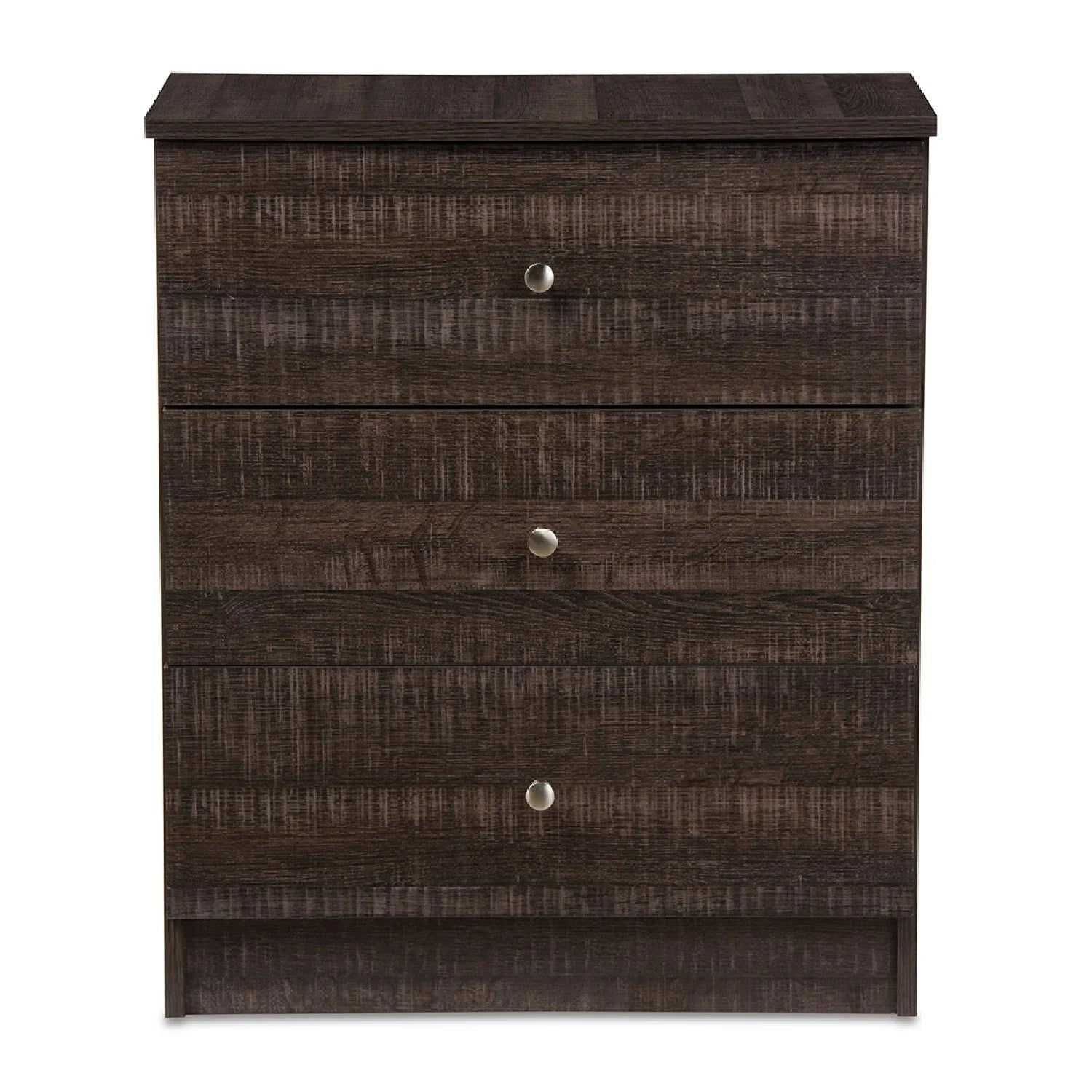 Luxury Modern Brown 3-Drawer Chest European Style for Villa