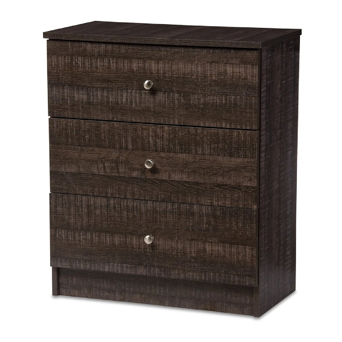 Luxury Modern Brown 3-Drawer Chest European Style for Villa