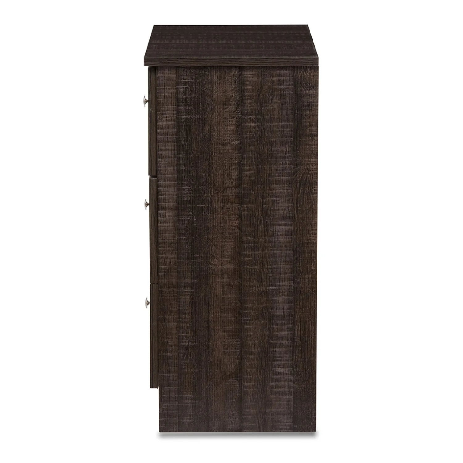 Luxury Modern Brown 3-Drawer Chest European Style for Villa