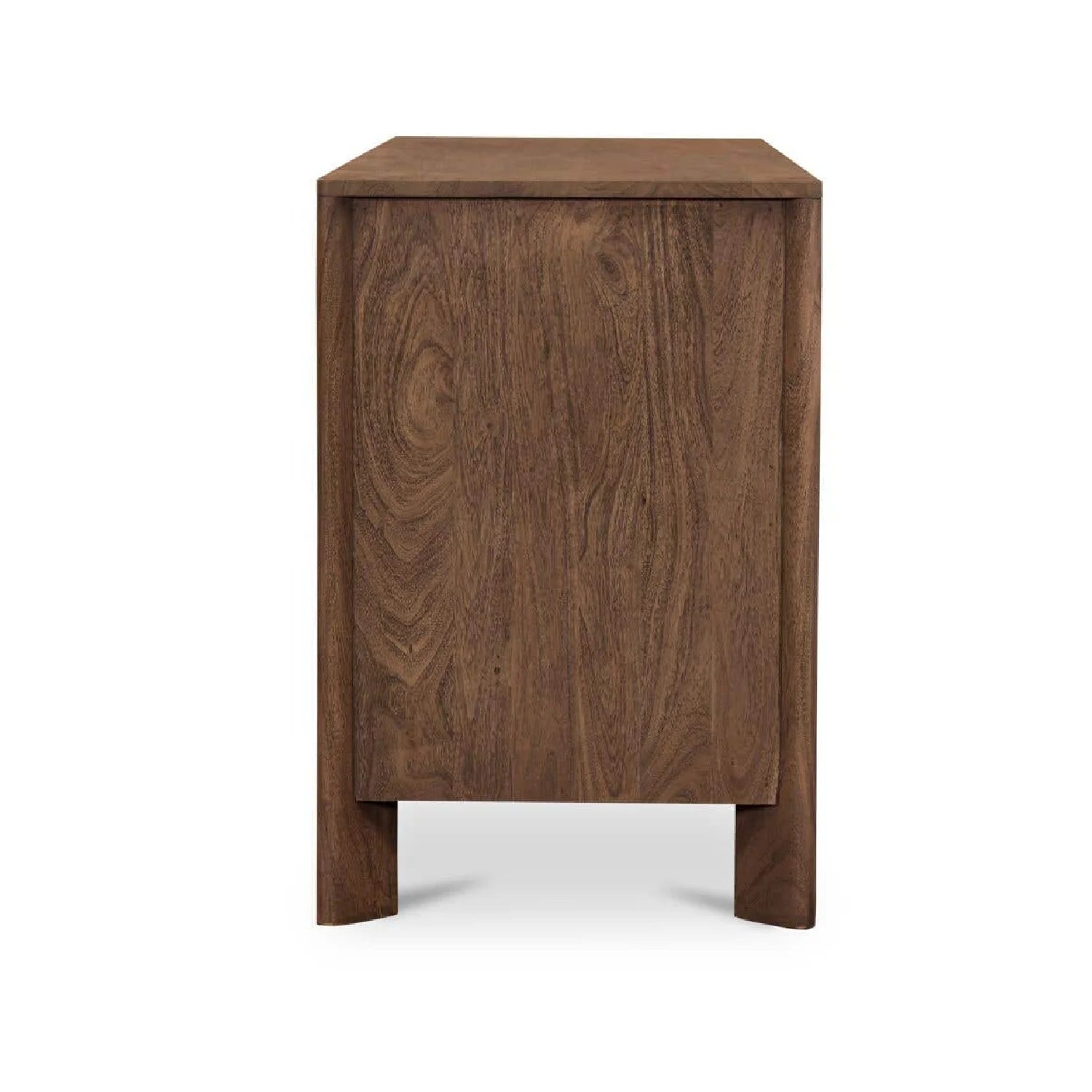 Luxury Modern Brown Acacia 6-Drawer Dresser European Style for Villa