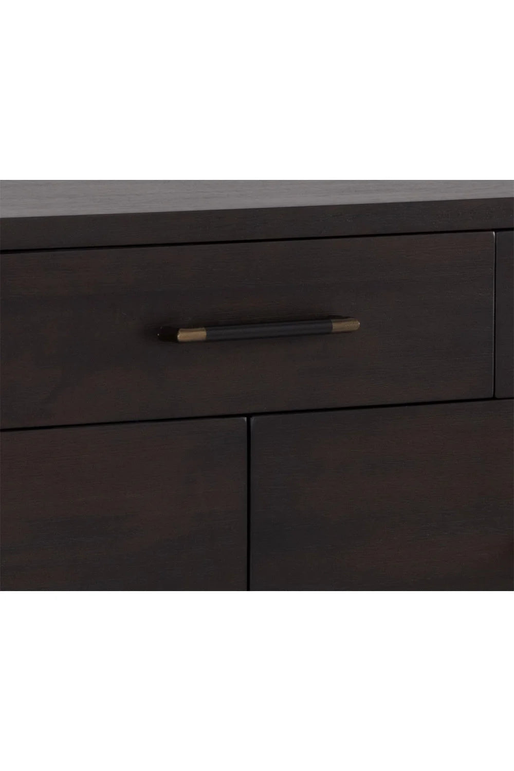 Luxury Modern Brown Acacia 7-Drawer Dresser European Style for Villa