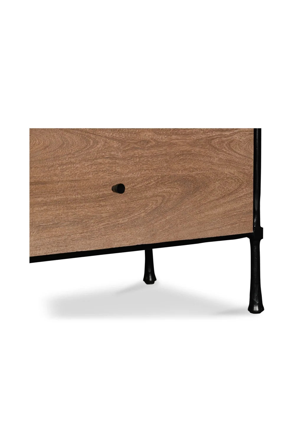 Luxury Modern Brown Acacia Wood 6-Drawer Dresser European Style for Villa