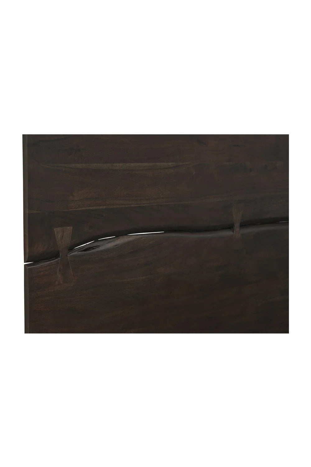 Luxury Modern Brown Acacia Wood Bed European Style for Villa