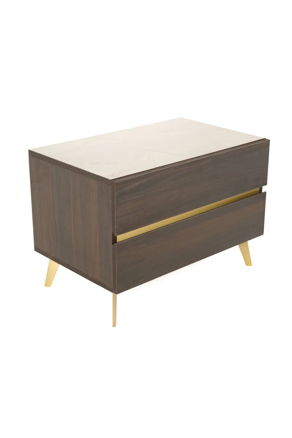 Luxury Modern Brown Eucalyptus Bed European Style for Villa