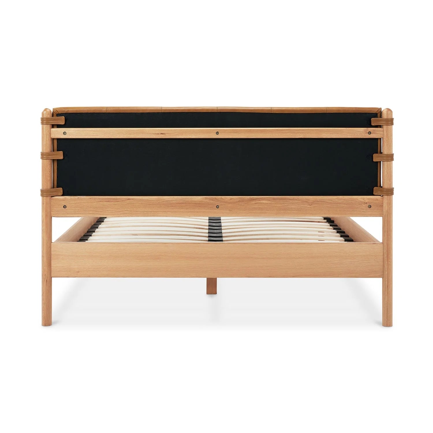 Luxury Modern Brown Leather Bed European Style for Villa