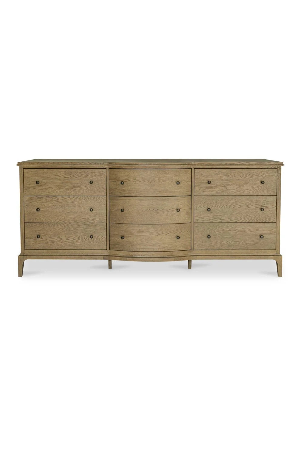 Luxury Modern Brown Oak Dresser European Style for Villa