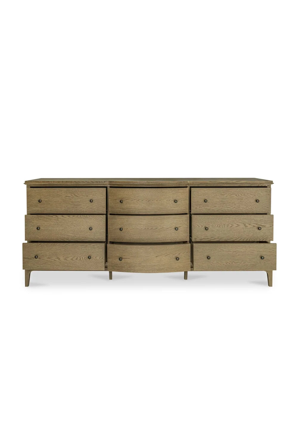 Luxury Modern Brown Oak Dresser European Style for Villa