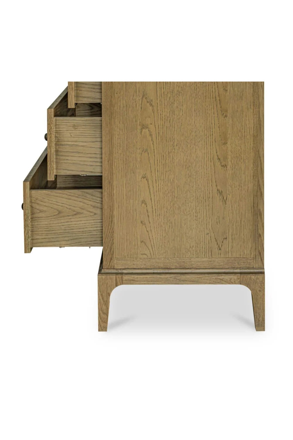 Luxury Modern Brown Oak Dresser European Style for Villa
