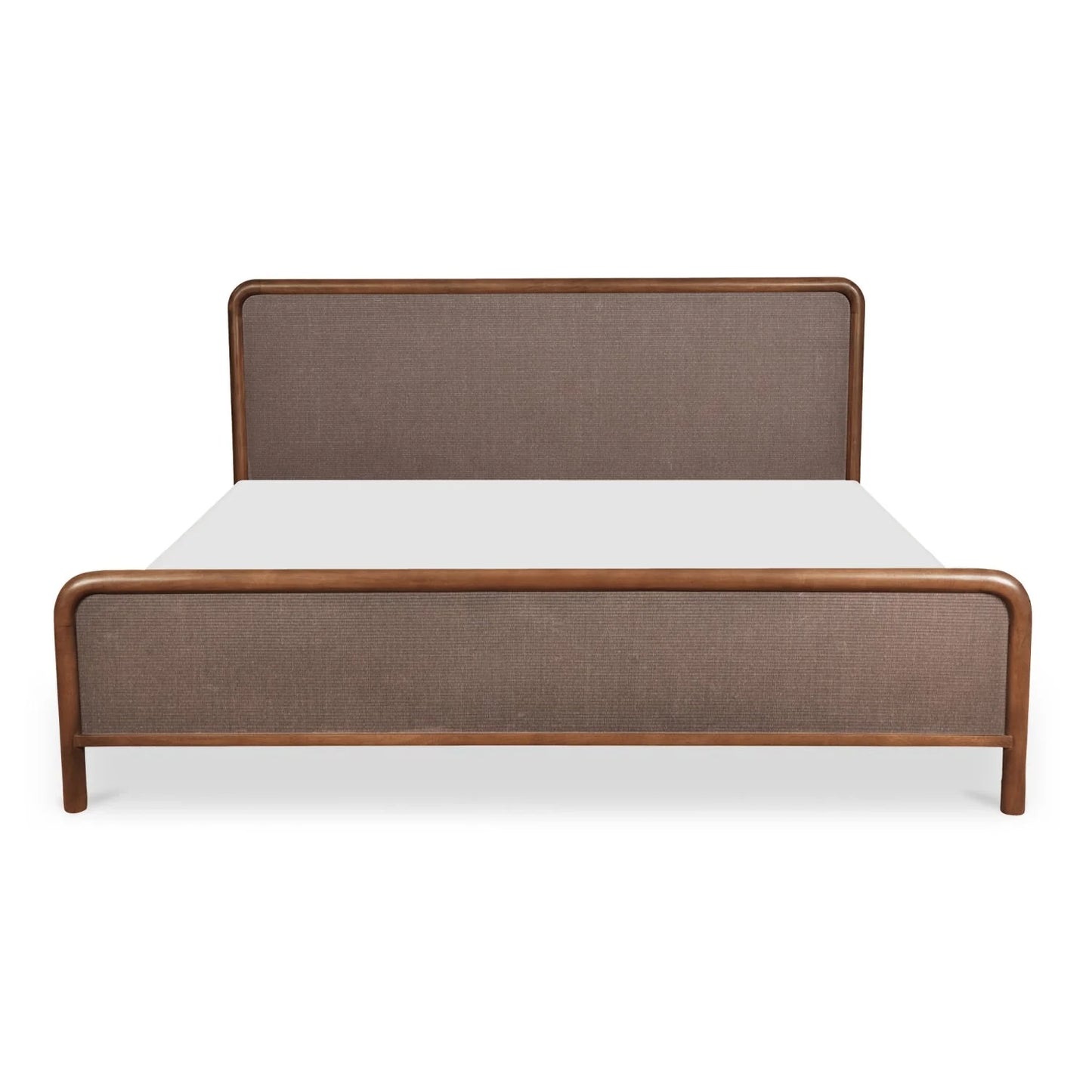 Luxury Modern Brown Tatami Bed European Style for Villa