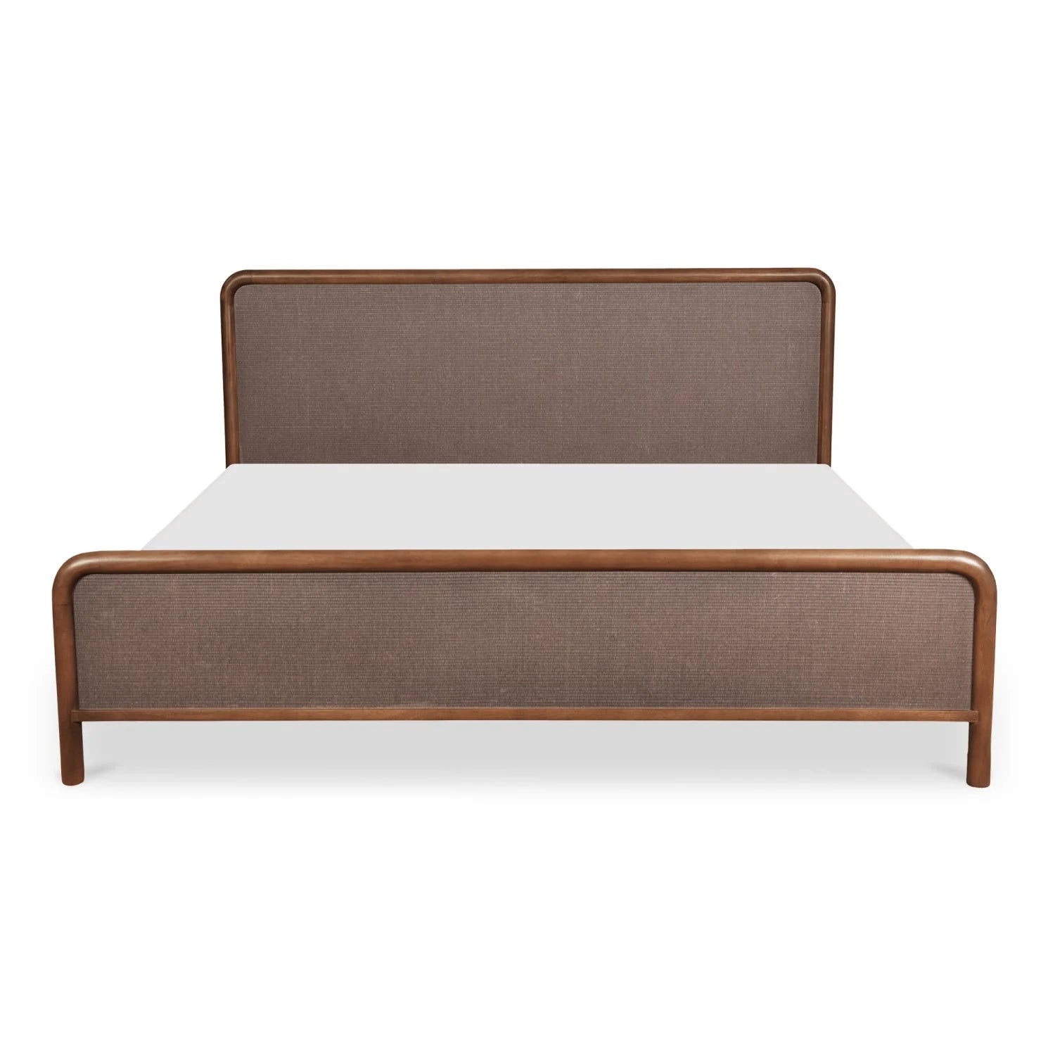 Luxury Modern Brown Tatami Bed European Style for Villa