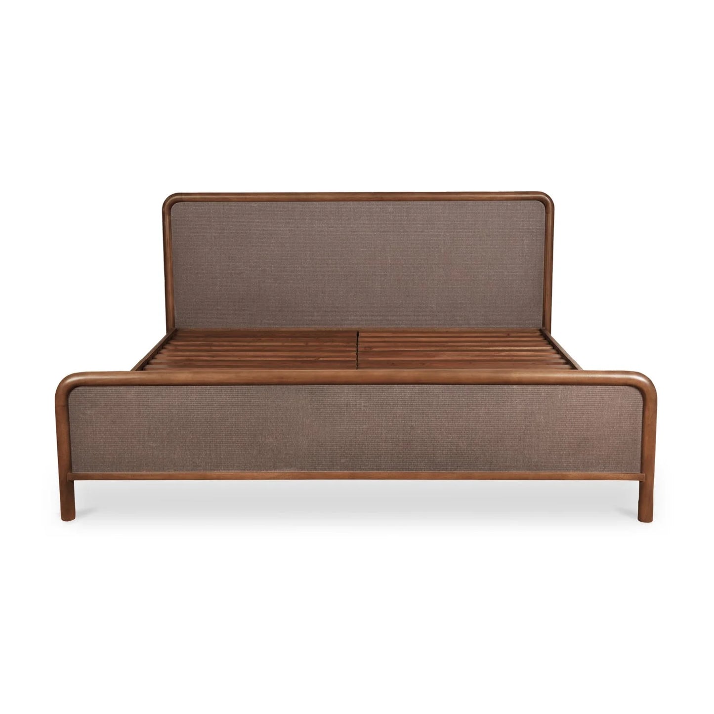 Luxury Modern Brown Tatami Bed European Style for Villa