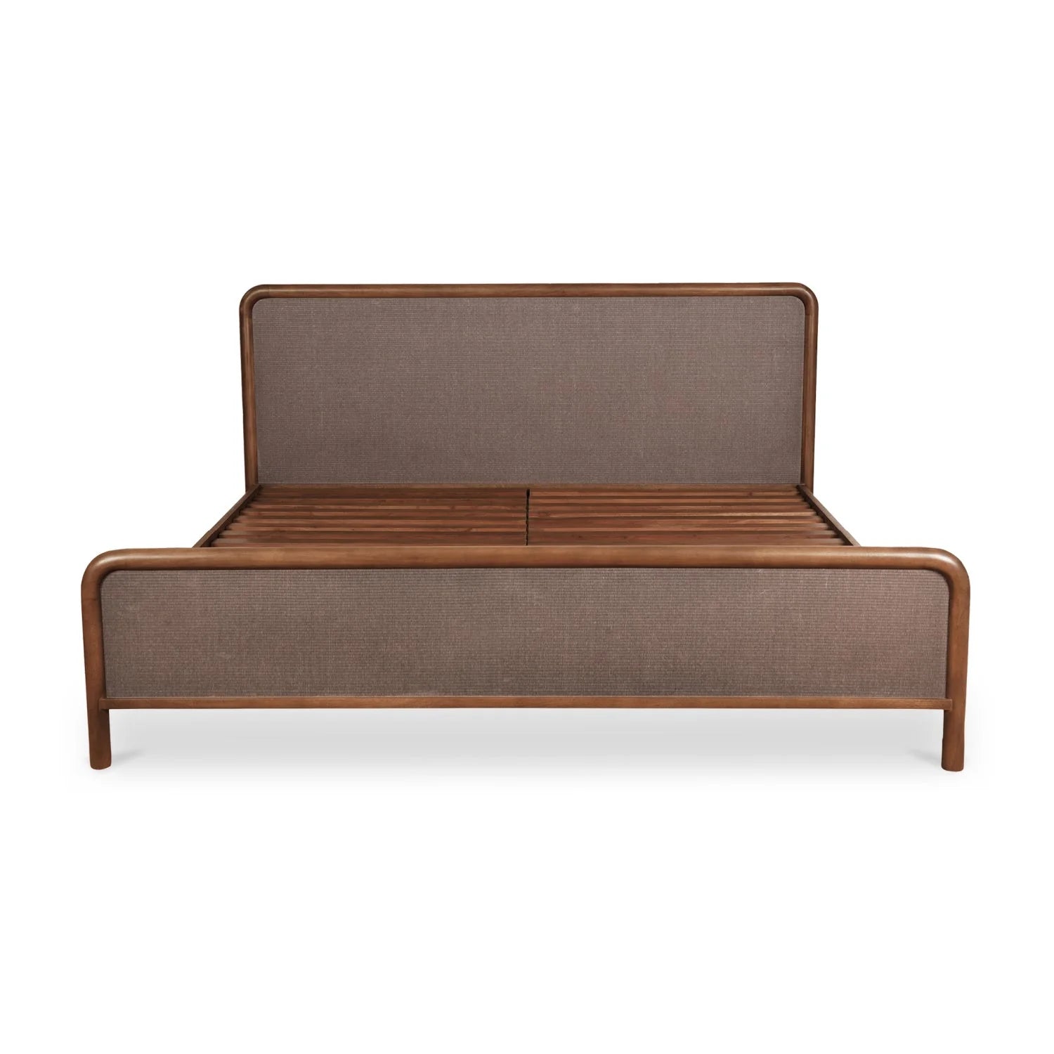 Luxury Modern Brown Tatami Bed European Style for Villa