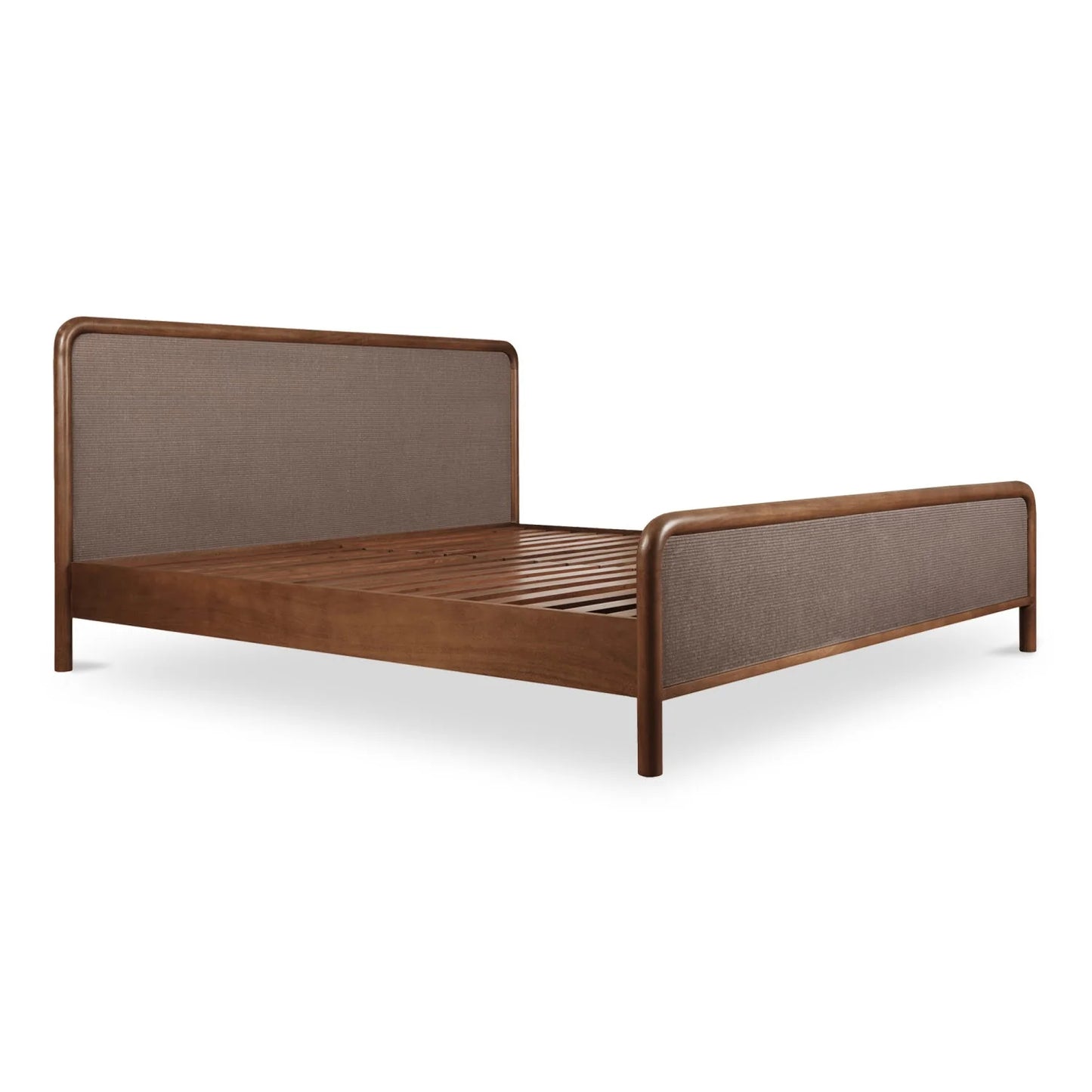 Luxury Modern Brown Tatami Bed European Style for Villa