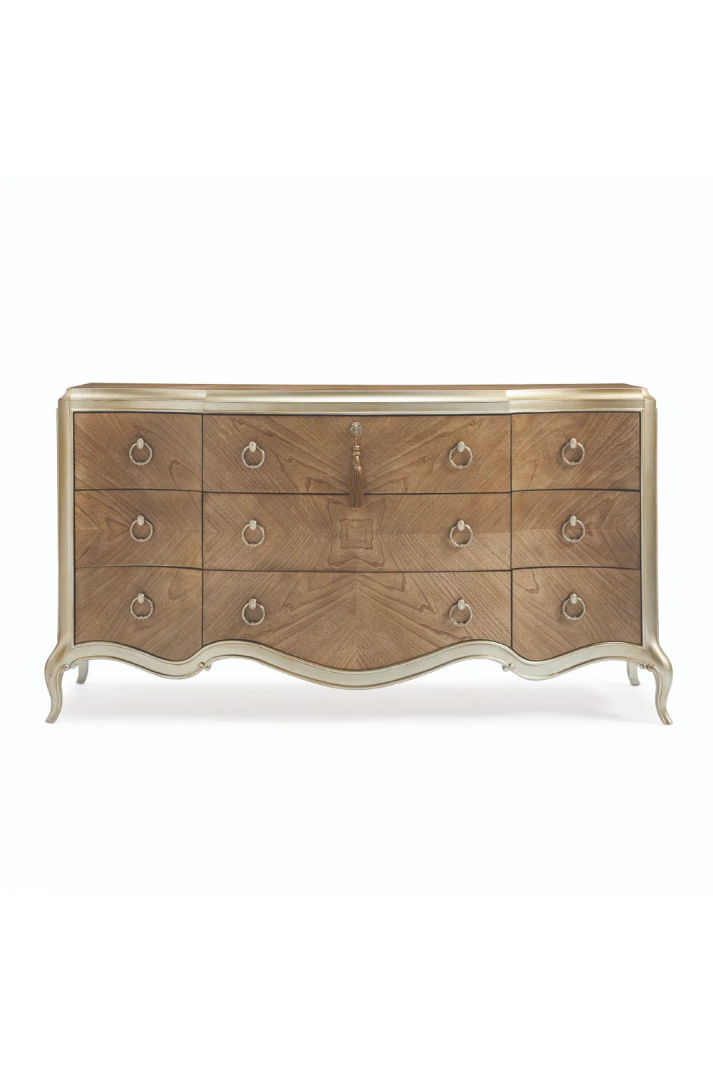 Luxury Modern Brown Triple Dresser European Style for Villa