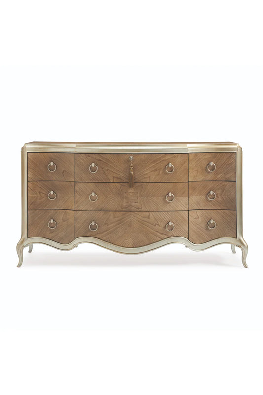 Luxury Modern Brown Triple Dresser European Style for Villa