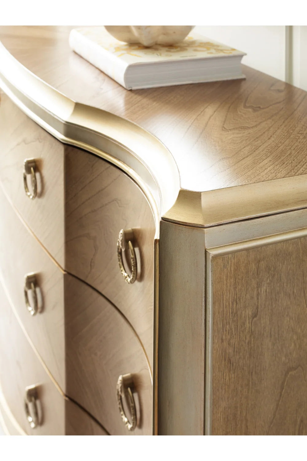 Luxury Modern Brown Triple Dresser European Style for Villa
